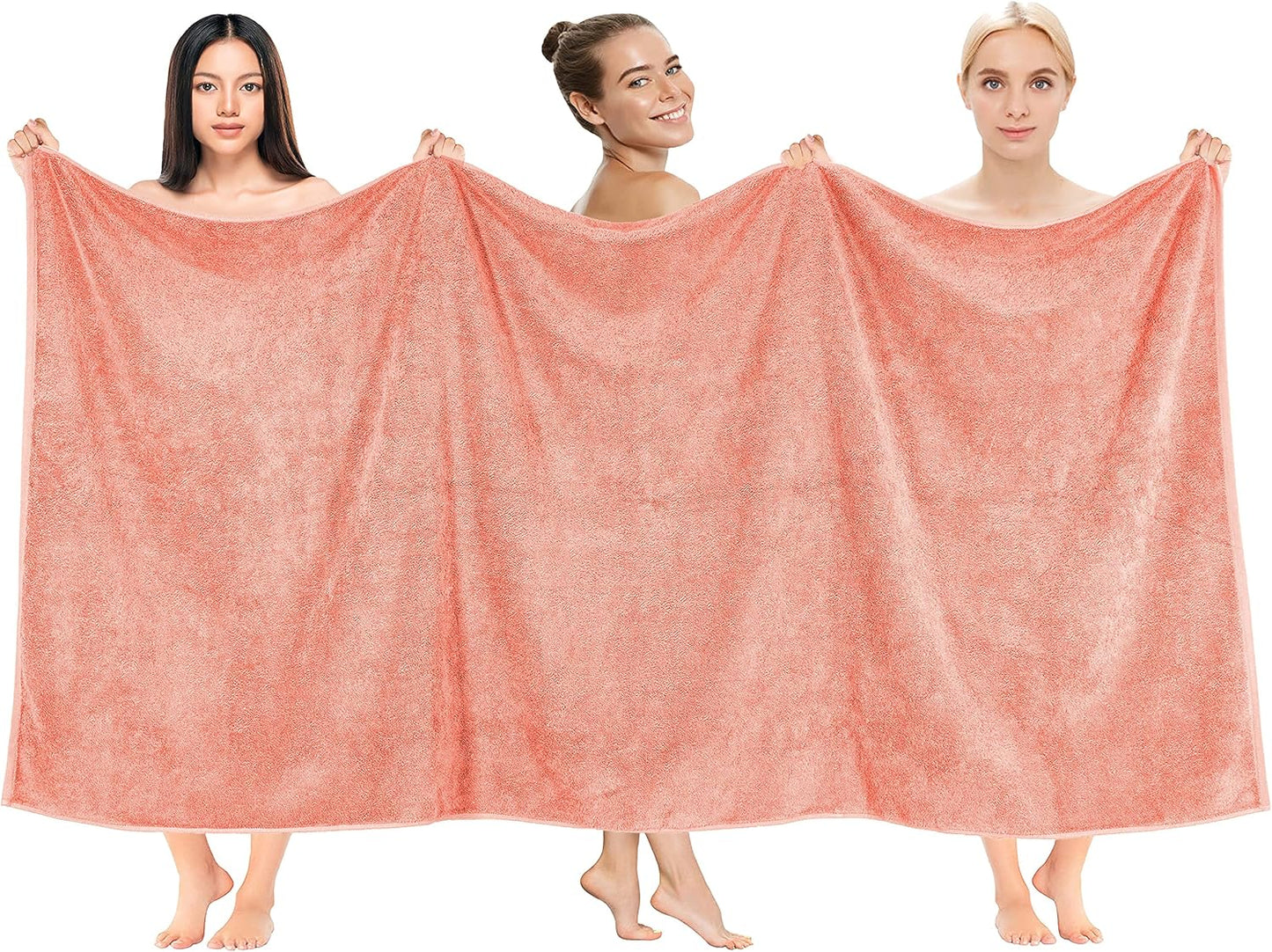 Cotton Paradise 6 Piece Towel Set, 100% Cotton Soft Absorbent Turkish Towels for Bathroom, 2 Bath Towels 2 Hand Towels 2 Washcloths, Beige Towel Set