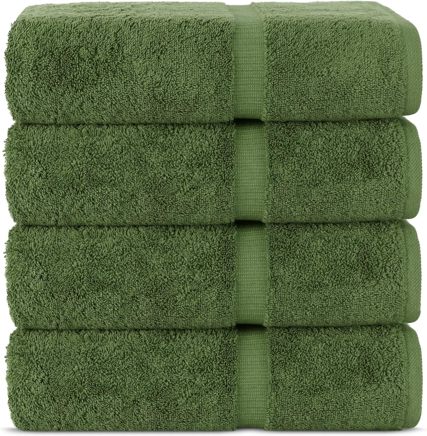 Chakir Turkish Linens | Hotel & Spa Quality 100% Cotton Premium Turkish Towels | Soft & Absorbent (4-Piece Bath Towels, Gray)