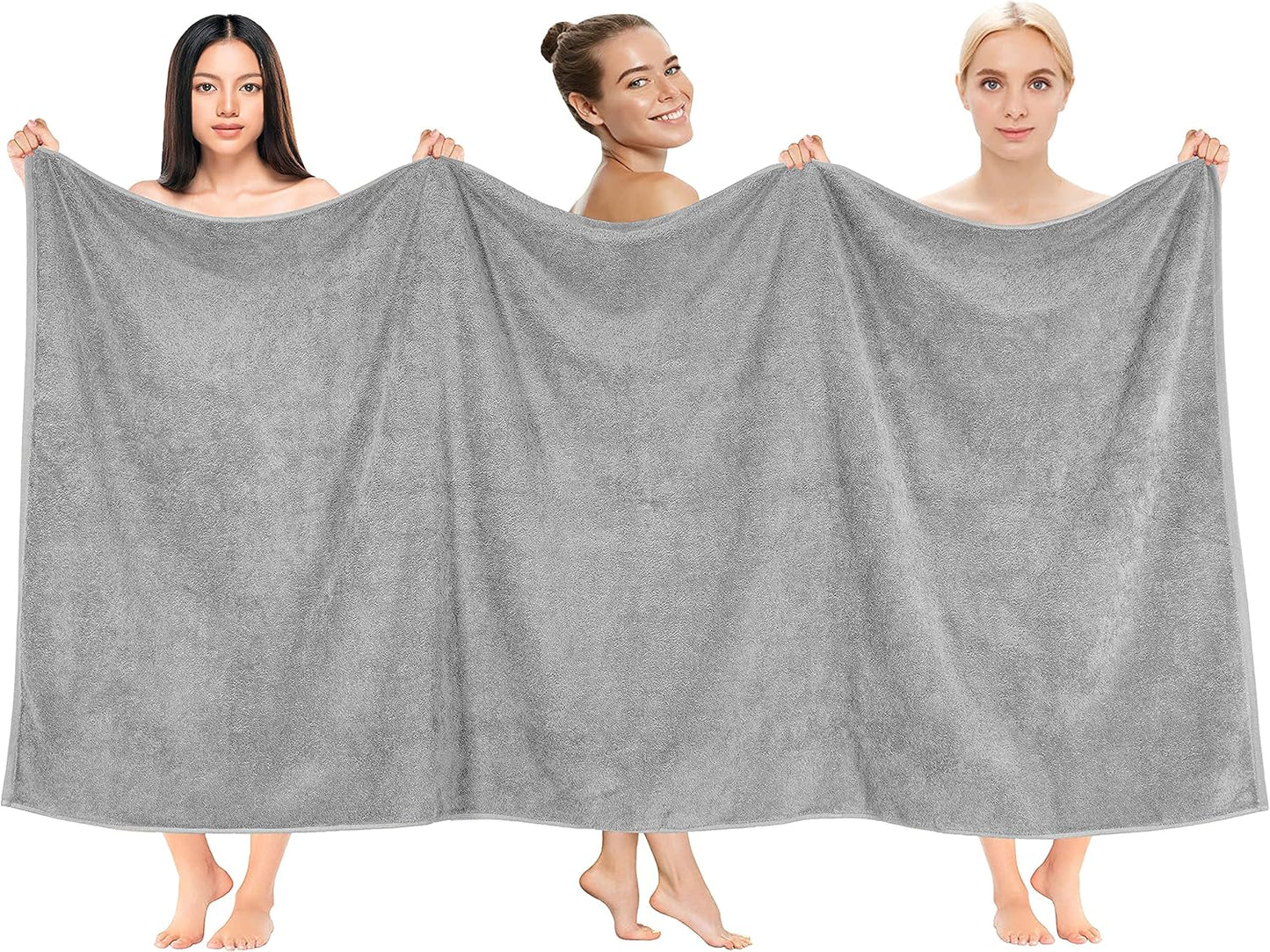 Cotton Paradise 6 Piece Towel Set, 100% Cotton Soft Absorbent Turkish Towels for Bathroom, 2 Bath Towels 2 Hand Towels 2 Washcloths, Beige Towel Set